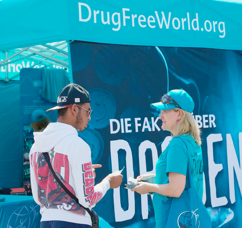 say no to drugs booth