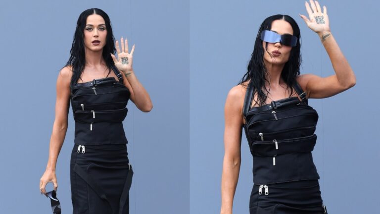 katy perry balenciaga pfw fi